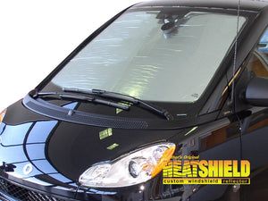 Smart Car Fortwo Coupe Sun Shade, Heatshield Custom-Fit Gold Series, 2008-2015