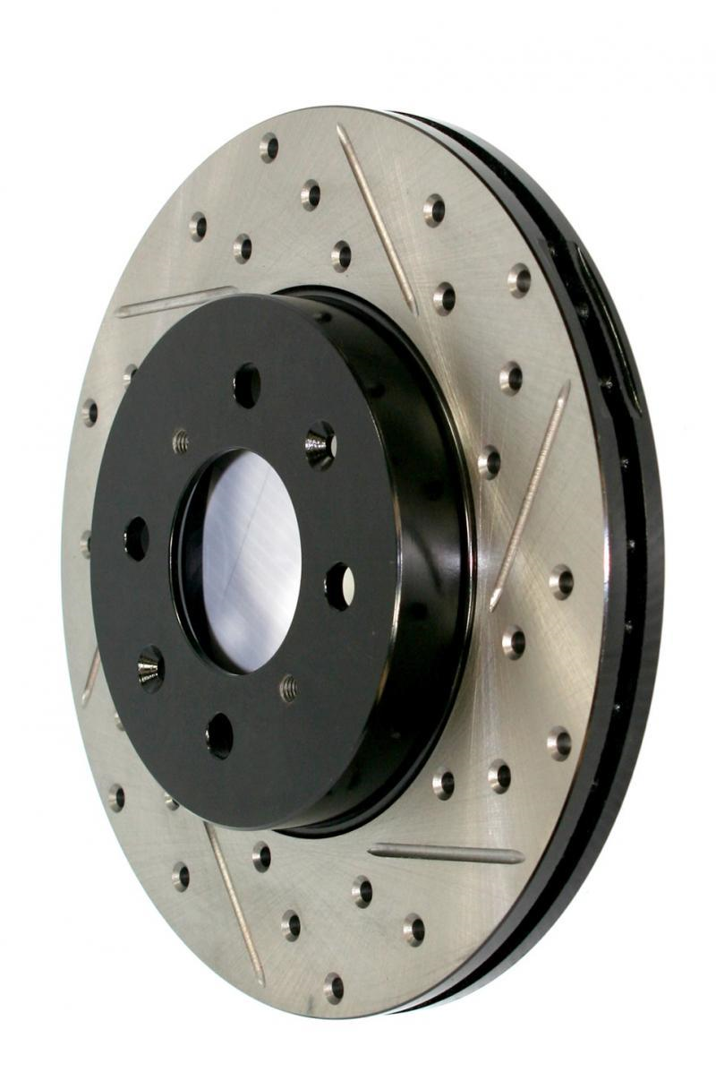 Smart Car Fortwo StopTech Sport Drilled/Slotted Brake Rotor; Front Left, 2008-2014