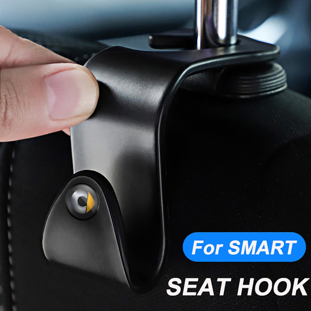 Smart Car Fortwo Seat Headrest Coat Hook Hangers, 4-Piece Set