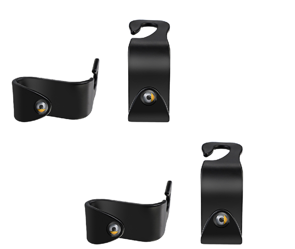 Smart Car Fortwo Seat Headrest Coat Hook Hangers, 4-Piece Set