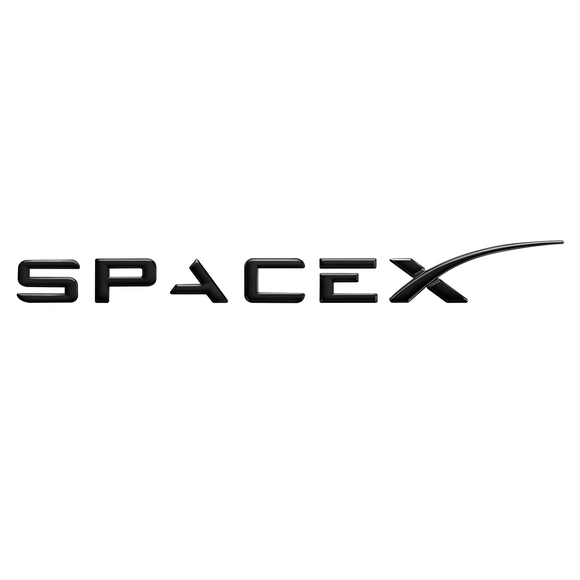 Tesla Model S, 3, X, Y, Black Space X Emblem, Black Out, 3D Epoxy Sticker Rear Trunk Emblem