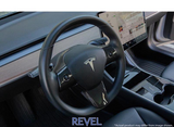 Tesla Model 3 Real Carbon Fiber Steering Wheel Insert Cover, 2017-2023