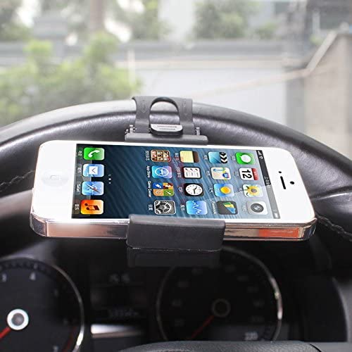 Car Steering Wheel Phone Mount, Gray