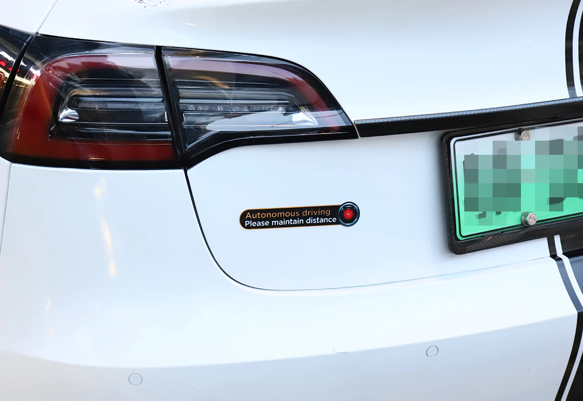 Tesla Model S, 3, X, Y Autopilot Warning Decal Sticker