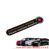Tesla Model S, 3, X, Y Autopilot Warning Decal Sticker