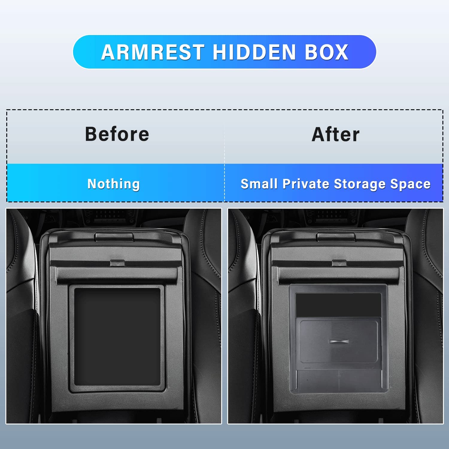 Tesla Model 3, Y Center Console, Armrest, Organizer Kit, 2021-2023