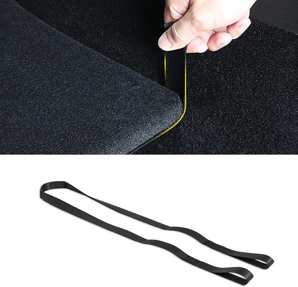 Tesla Model Y Rear Forward Trunk Board Lift Pull Straps, Rear Trunk Board, 2020-2026