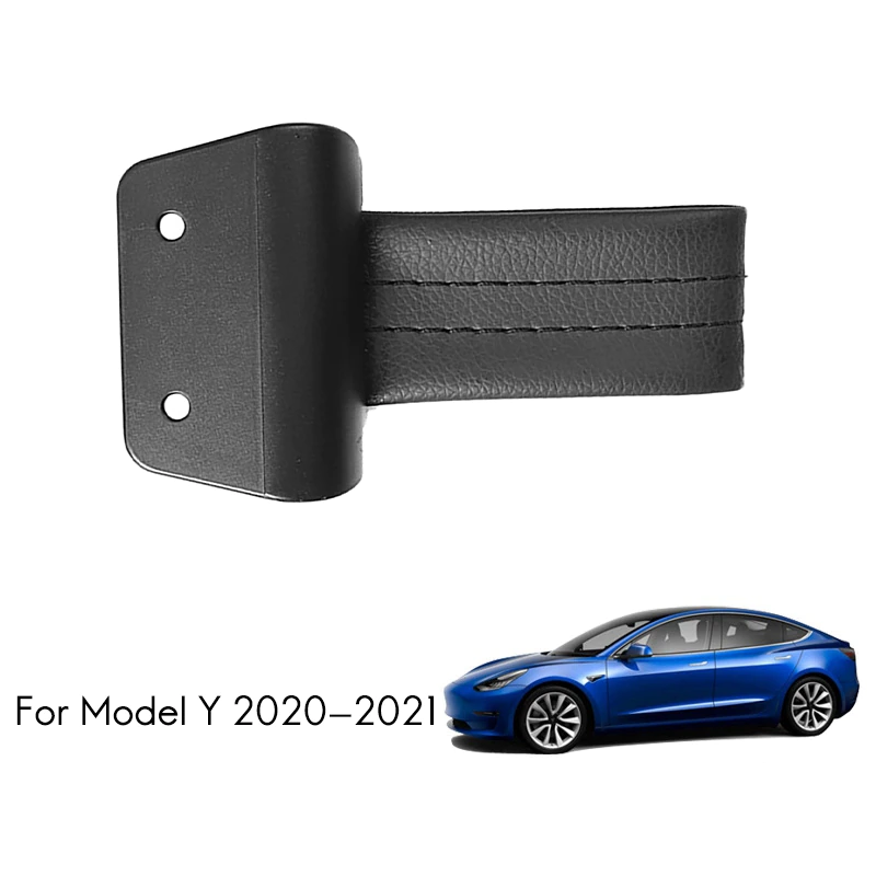 Tesla Model Y Rear Forward Trunk Board Handle Add On Extender Strap, Leather, 2020-2021