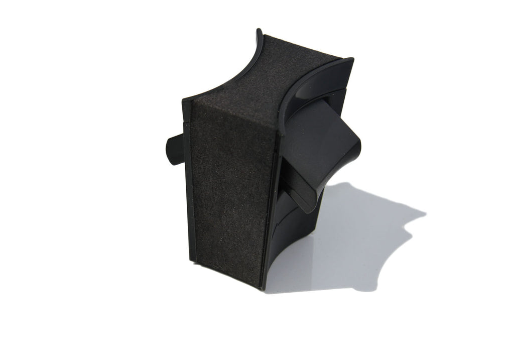 Tesla Model 3 & Y Drink Stabilizing Cup Holder Divider, Alcantara Black Suede, 2021-2023
