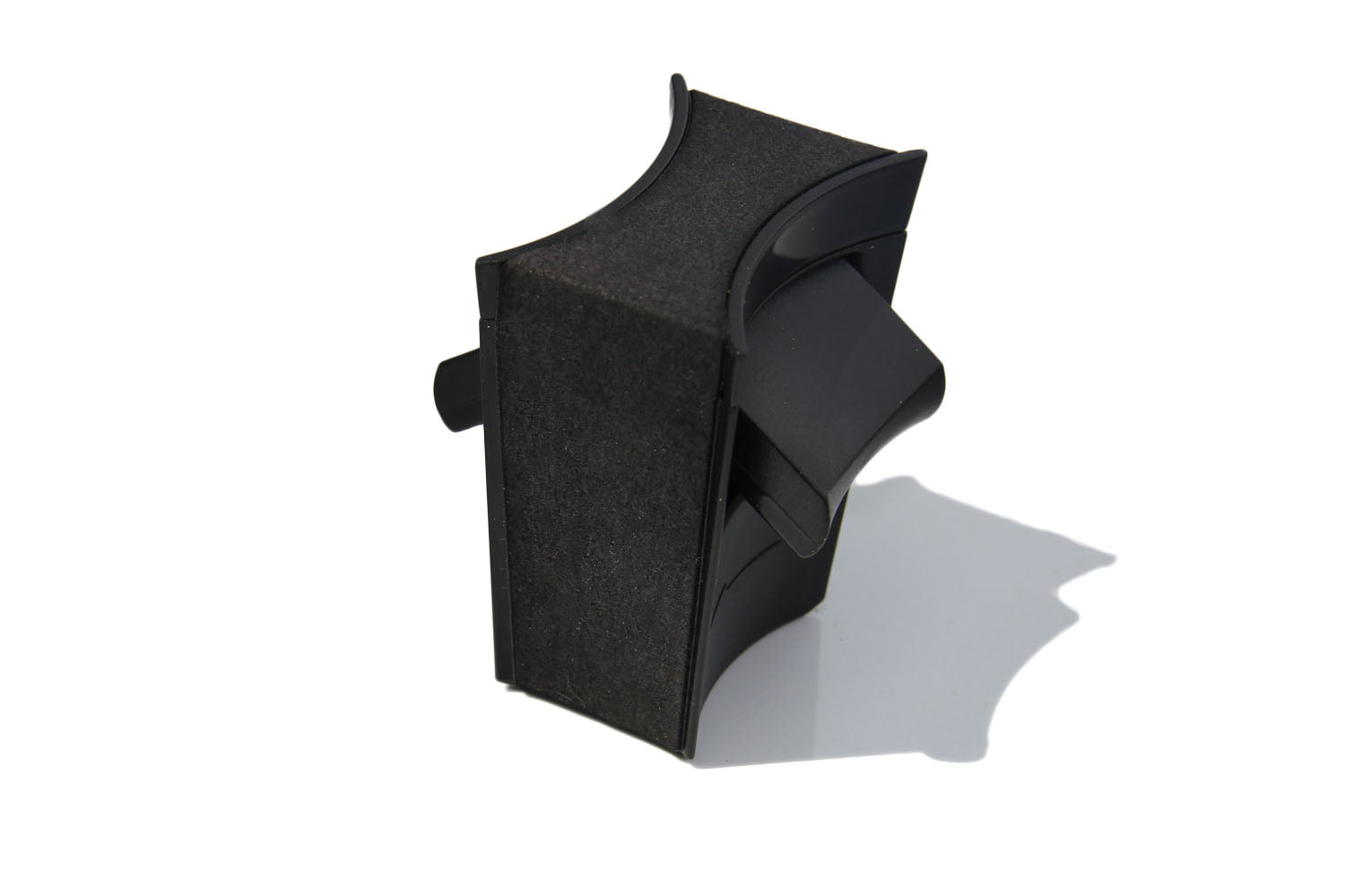 Tesla Model 3 & Y Drink Stabilizing Cup Holder Divider, Alcantara Black Suede, 2021-2023