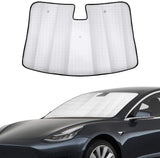 Tesla Model 3, Y Front Windshield Sunshade, Reflective Protector For Interior Protection