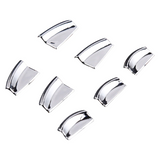 Tesla Model S, X Door Window Switch Chrome Trim Set, 7-Pc Set