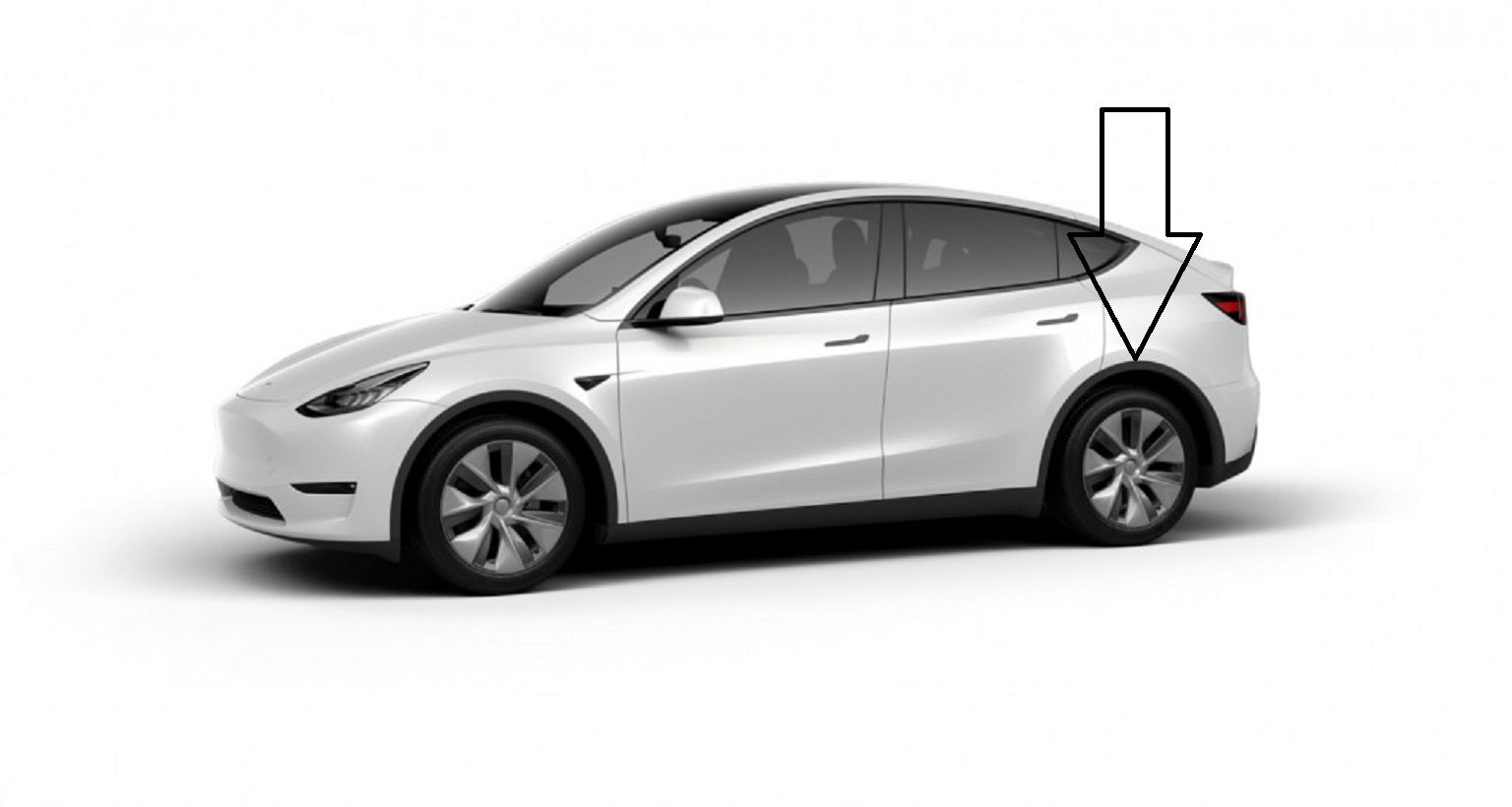 Tesla Model Y Rear Fender Garnish Molding Trim, Left Rear, New, 2020-2024