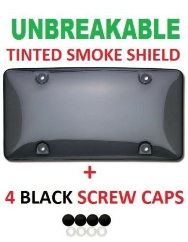 Chevy Bolt EV Smoke Gray Tinted Unbreakable Bubble Shield License Plate Cover