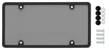 Smart Car Fortwo Smoke Gray Tinted Unbreakable Bubble Shield License Plate Cover With License Frame