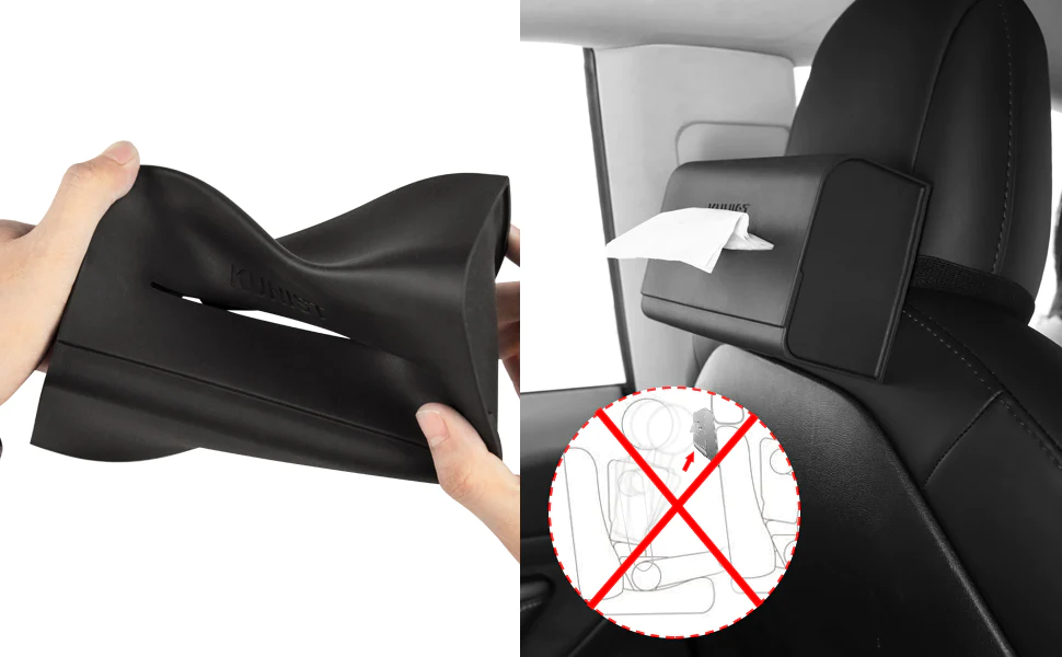 Tesla Model S, 3, X, Y Silicone Tissue Box Holder