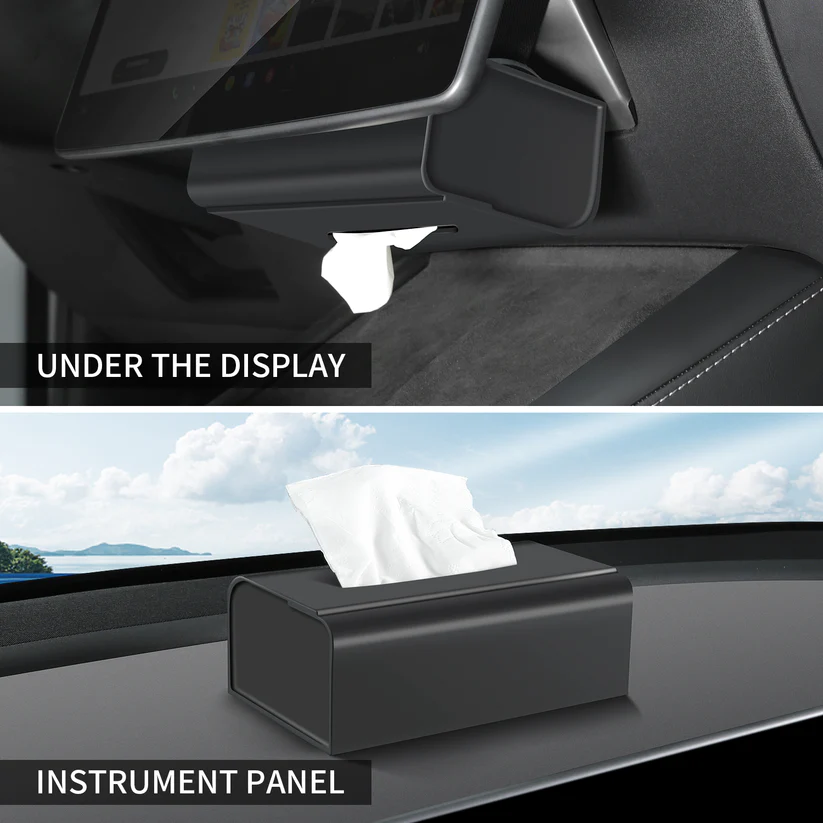 Tesla Model S, 3, X, Y Silicone Tissue Box Holder