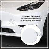 Tesla Model Y Front Bumper Tow Hook Cover Cap, Pearl White
