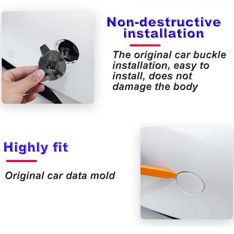 Tesla Model Y Front Bumper Tow Hook Cover Cap, Pearl White