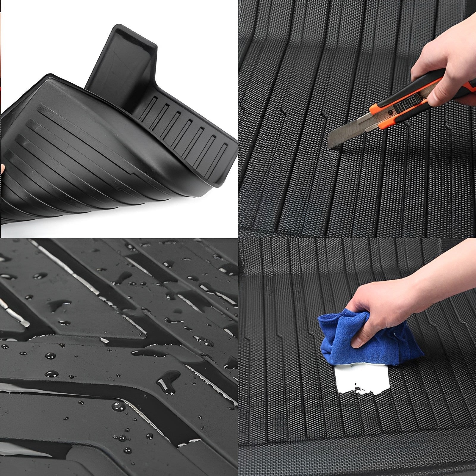 Tesla Model X Rear Trunk Mat, All Weather, 6–7 Seater, 2016-2020