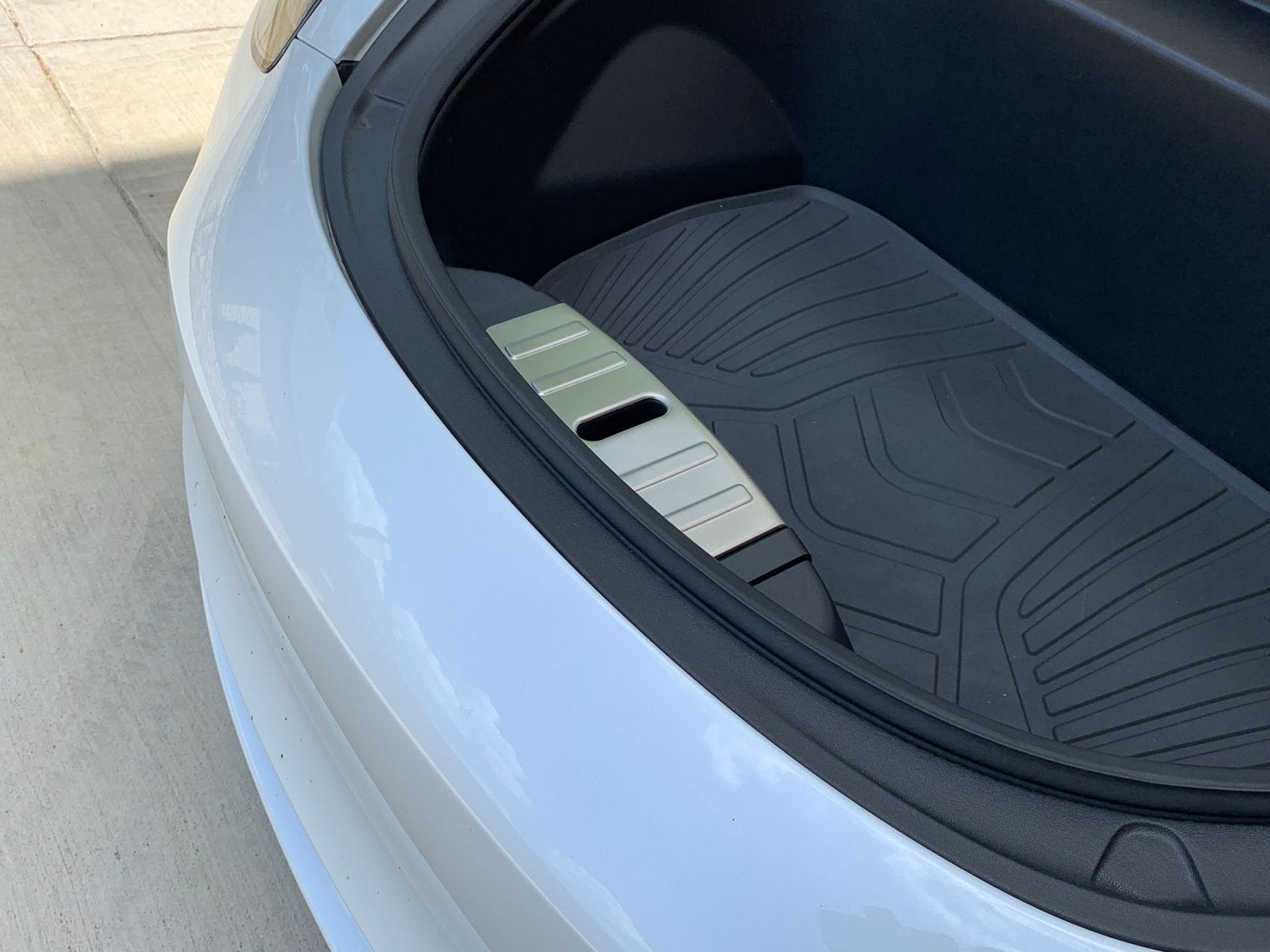 Tesla Model 3 Frunk / Trunk Sill Protector, Silver, 2017-2021