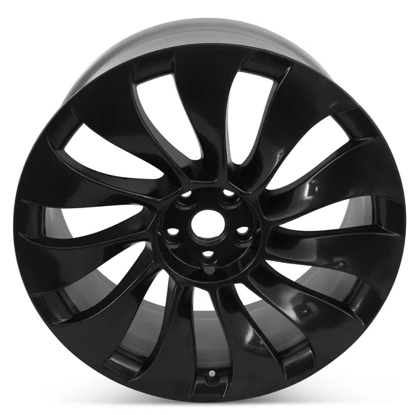 Tesla Model Y Factory Uberturbine OEM Front 21" x 9.5" Wheel Rim, Charcoal, Refurbish, 2020-2021