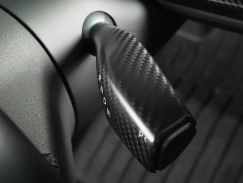 Tesla Model 3, Y Steering Wheel Paddle Shift, Turn Signal Covers, Matte Carbon Fiber