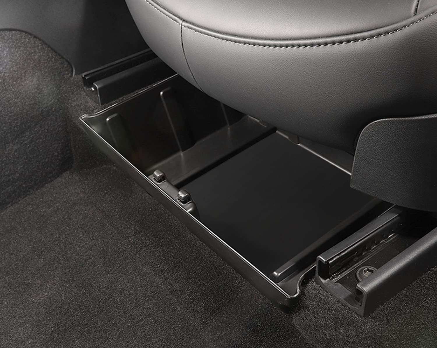 Tesla Model Y Under Front Seat Storage Box Tray, ABS, For Easy Storage, 2020-2024