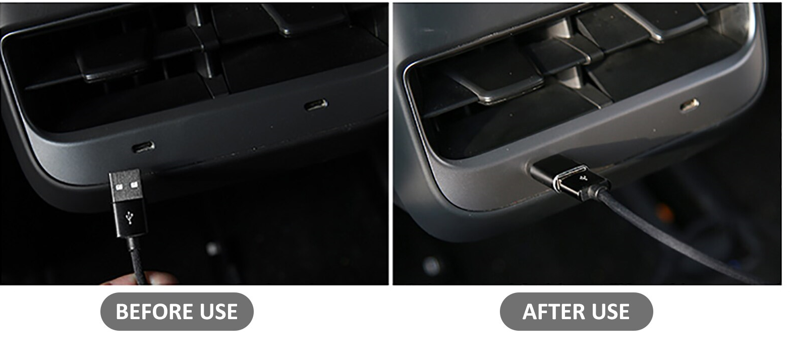 Tesla Model 3, Y USB C to USB Adapter, 2020-2021