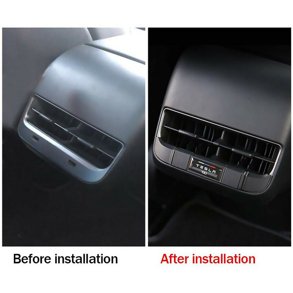 Tesla Model 3, Y Rear Air Vent Outlet USB Charging Protection Cover