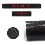 Chevy Volt Door Sill Protectors, Vinyl, Carbon Fiber / Red, 2011-2019