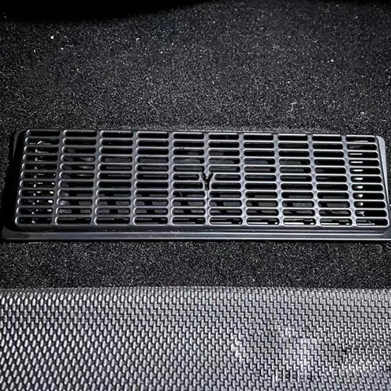 Tesla Model Y Rear Floor Air Duct Vent Outlet Grille Cover Kit, 2020-2024