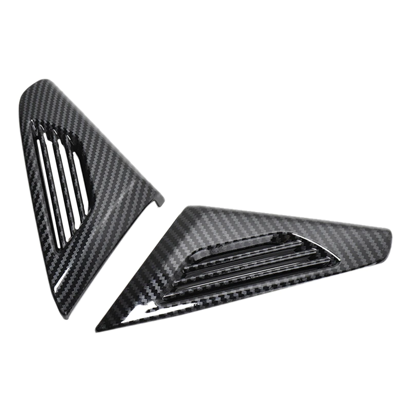 Tesla Model X Side A/C Air Vent Outlet Covers, Carbon Fiber, 2016-2021