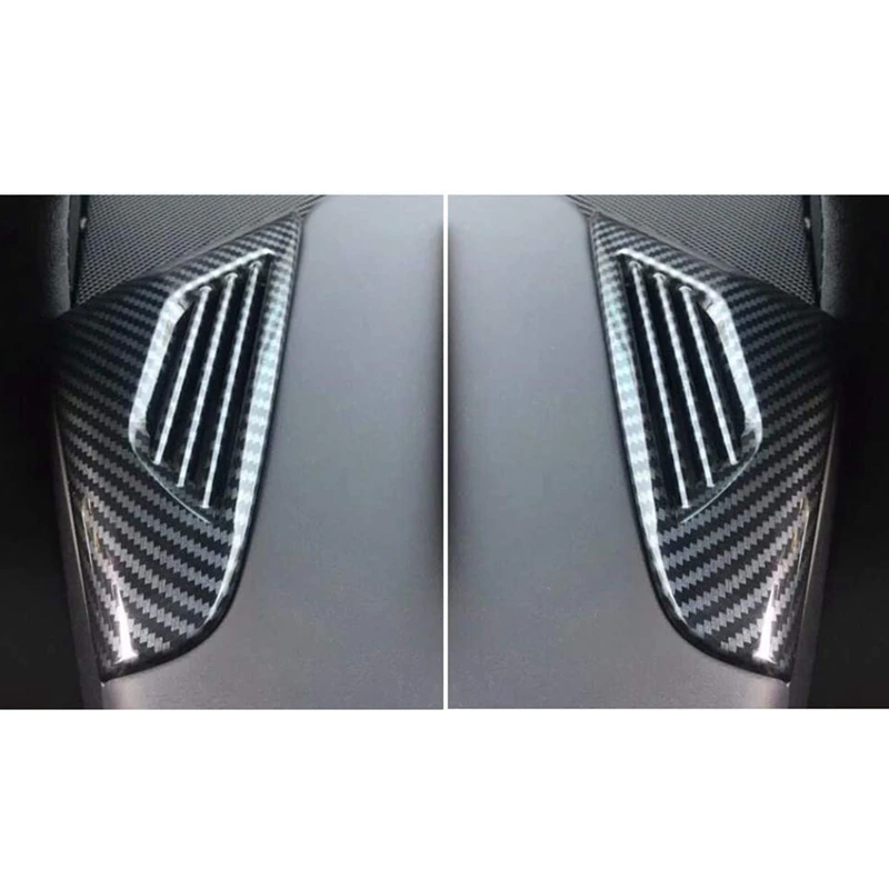 Tesla Model X Side A/C Air Vent Outlet Covers, Carbon Fiber, 2016-2021