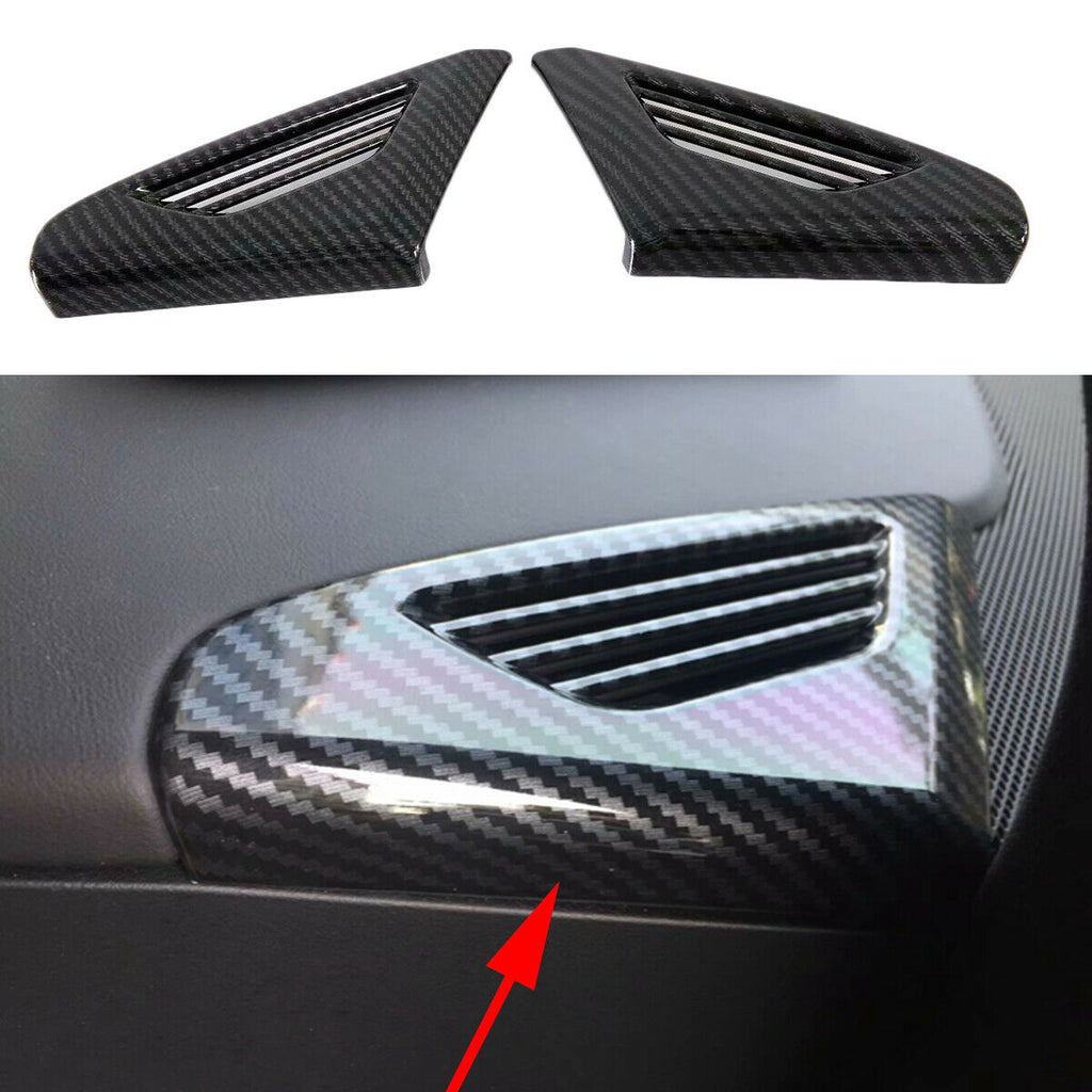 Tesla Model X Side A/C Air Vent Outlet Covers, Carbon Fiber, 2016-2021