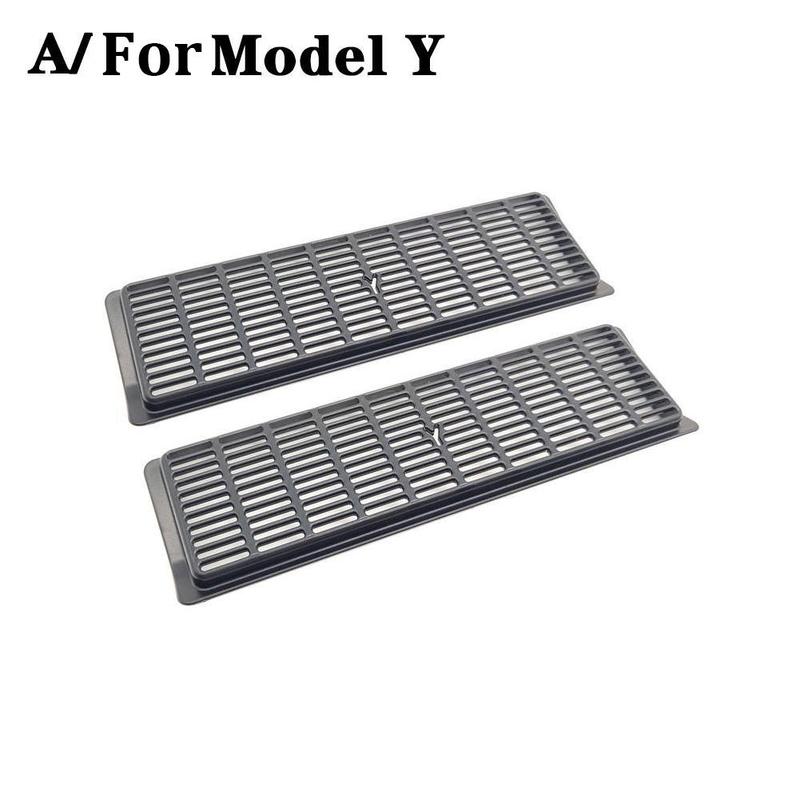 Tesla Model Y Rear Floor Air Duct Vent Outlet Grille Cover Kit, 2020-2024