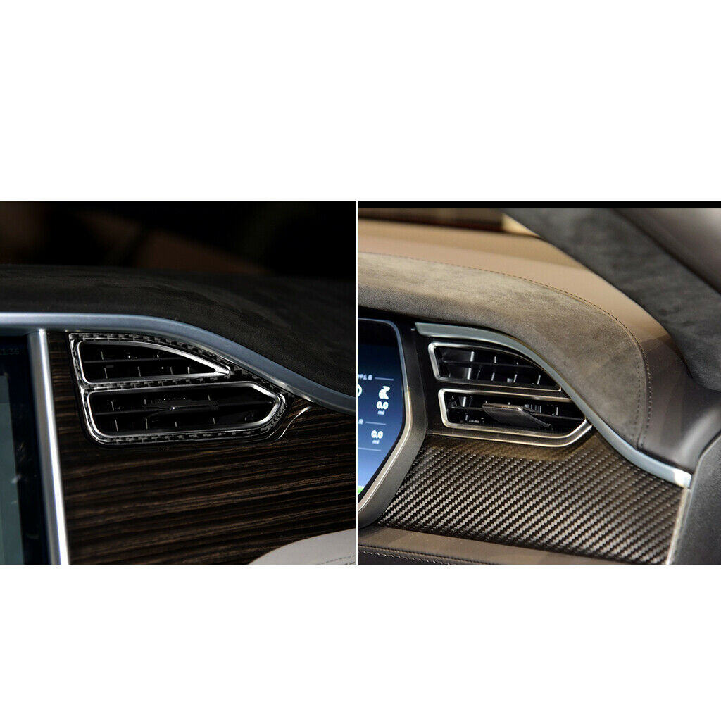 Tesla Model S, X Air Vent Cover Trim, Carbon Fiber, 2014-2018