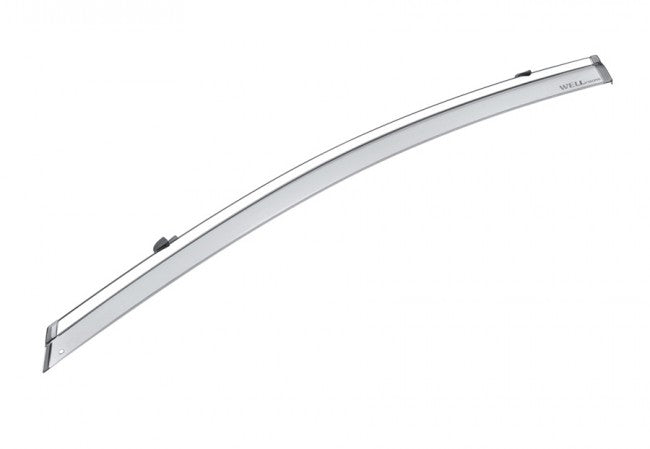 Chevy Volt Side Window Deflectors W/ Chrome Trim, Wellvisors, 2016-2019