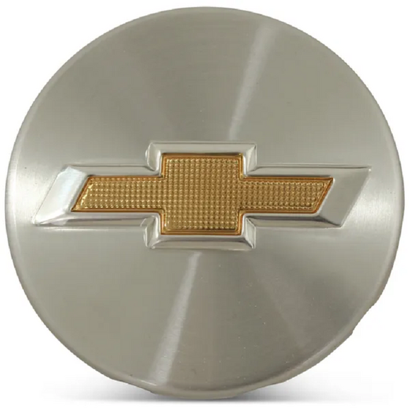 Chevy Bolt EV OE Genuine Center Cap Silver W/ Gold Logo, 2017-2020
