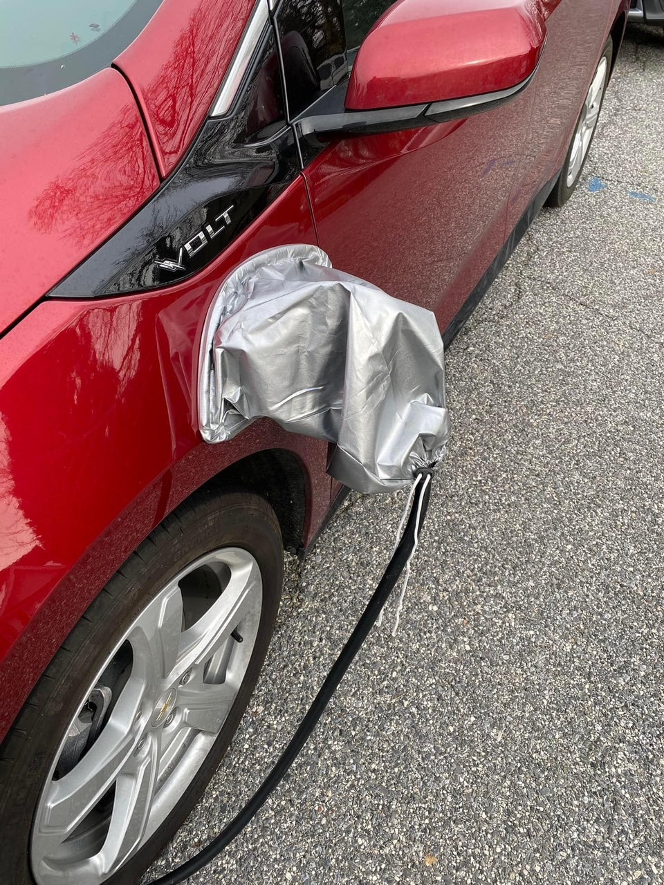 Chevy Volt Charging Port Cover Bag, Rain, Snow, Waterproof Cover