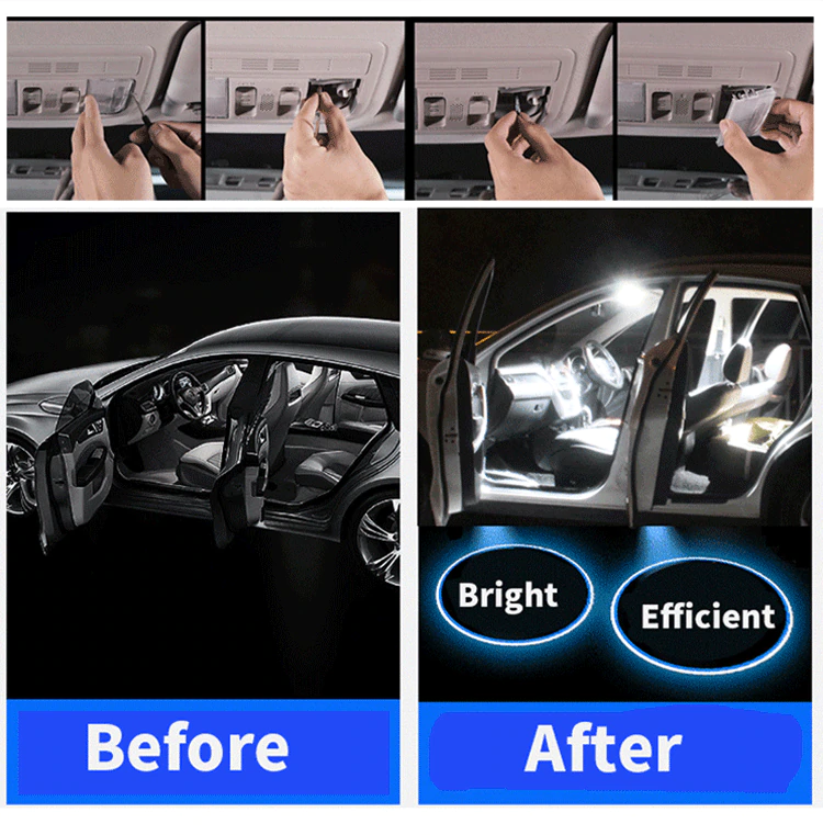 Chevy Volt LED Interior Bulb Kit, Super Bright White, 12 Pieces, 2011-2015