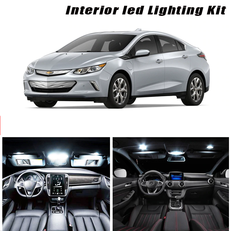 Chevy Volt LED Interior Bulb Kit, Super Bright White, 12 Pieces, 2011-2015