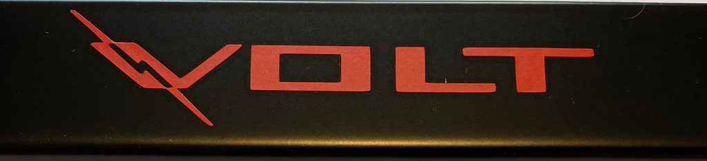 Chevy Volt Black Steel License Plate Frame W/ Logo, 2011-2019