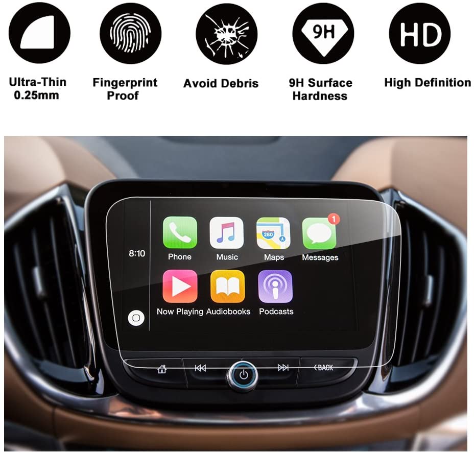 Chevy Volt Screen Protector Center Touch Navigation Tempered Screen Protector, 2016-2019