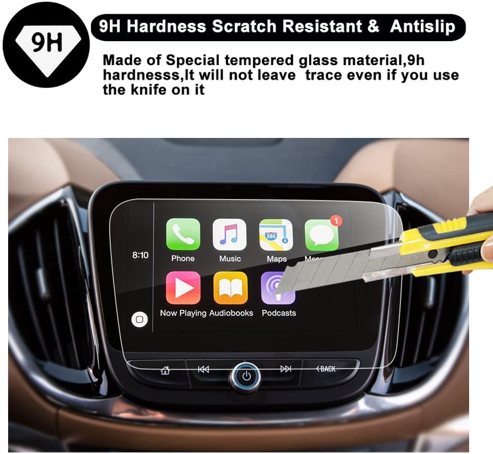 Chevy Volt Screen Protector Center Touch Navigation Tempered Screen Protector, 2016-2019