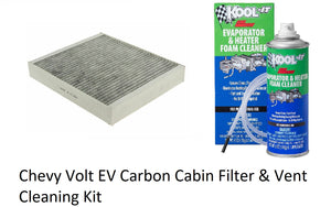 Chevy Volt Interior Vent & Cabin Filter Cleaning Kit, 2016-2019