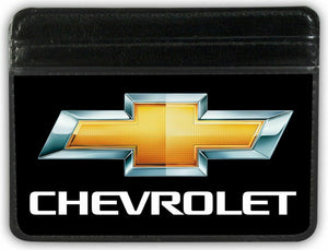 Chevy Bolt EV Weekend Wallet, Chevy Bowtie Black Gold Logo, Vegan Leather