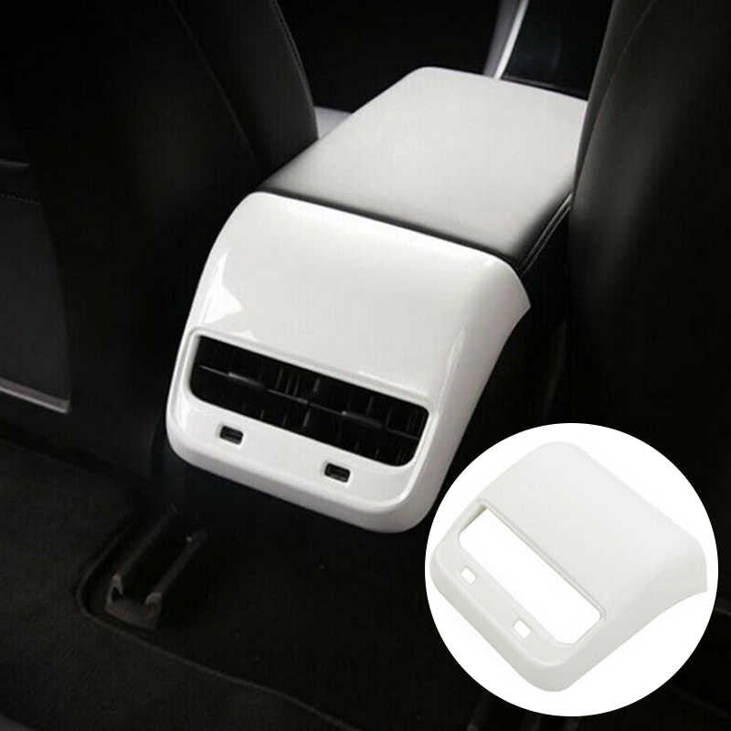 Tesla Model 3, Y, Rear Air Vent Outlet Cover Cap, Pearl White