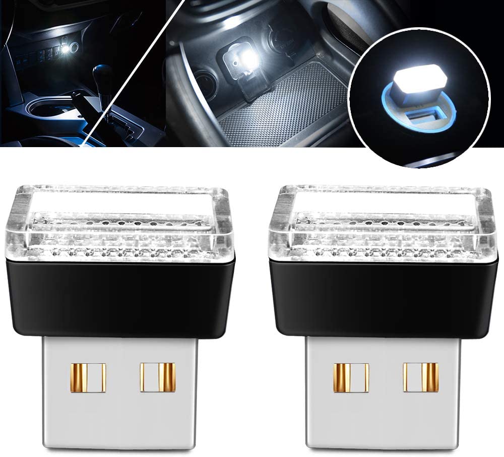 Chevy Bolt EV, EUV Interior Atmosphere USB LED Mini Night Lights, Many Colors, 2-Pack