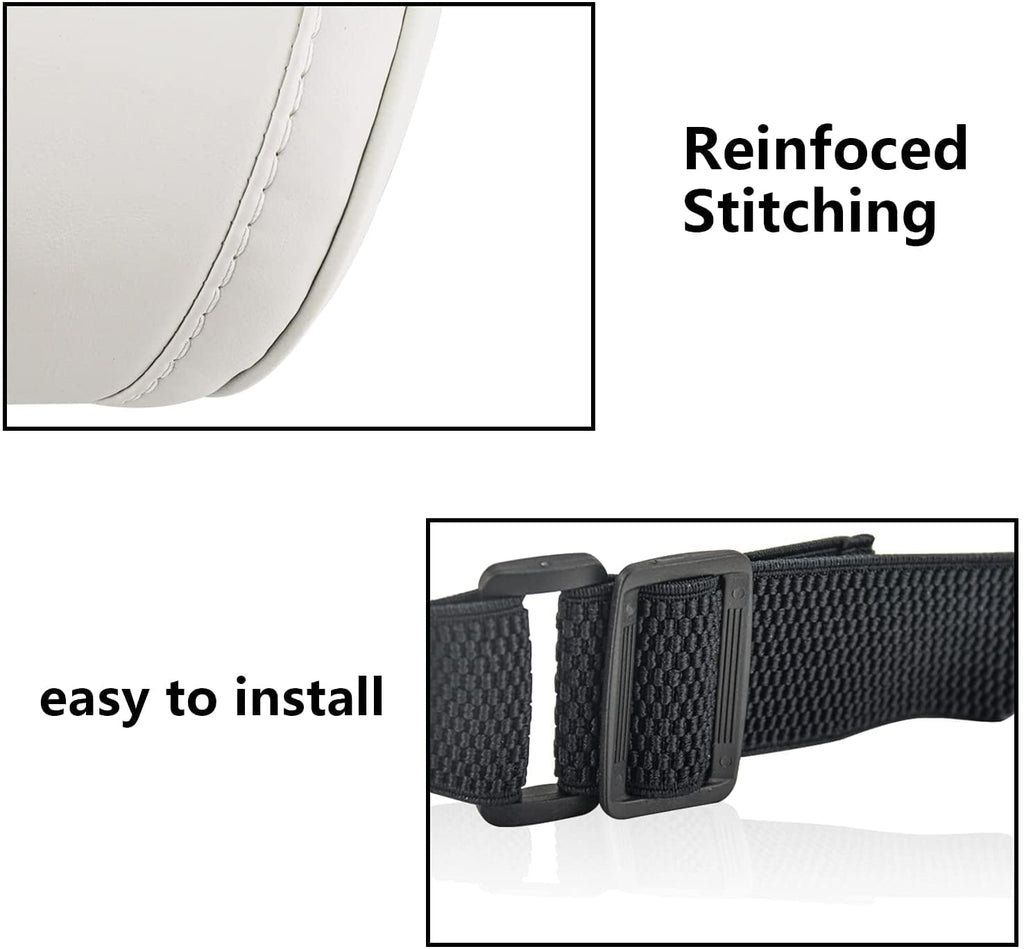 Tesla Model S, 3, X, Y Headrest Neck Pillow, Adjustable, White